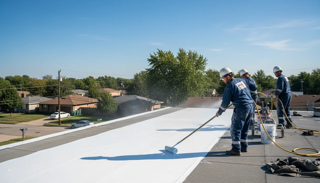 Commercial roof coating in Saint Marie, MT near me